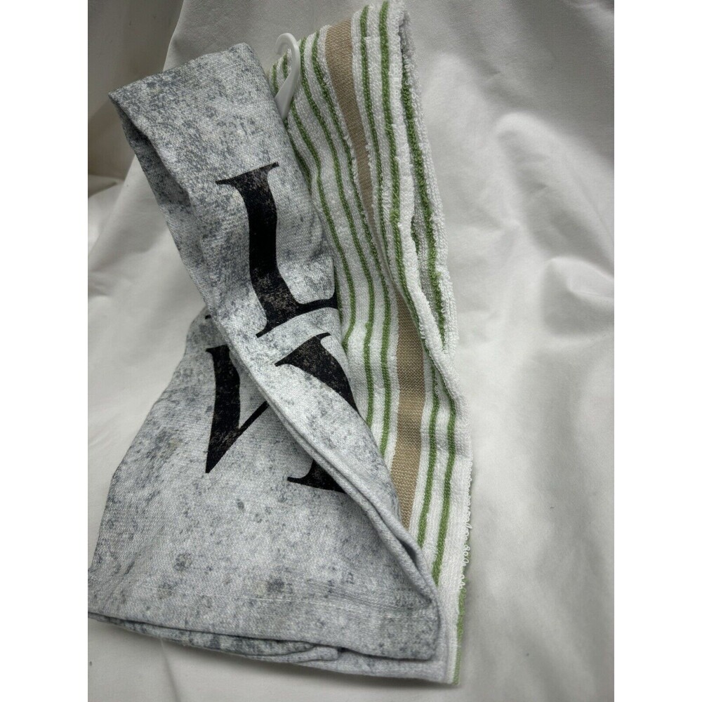 Kitchen Towel Set Of 2 With Love And Football NWT-NFL Decor-Football Season Home - Picture 3 of 6